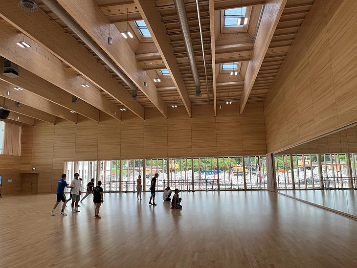 Turnhalle im TUM Campus (©Foto:Martin Schmitz)